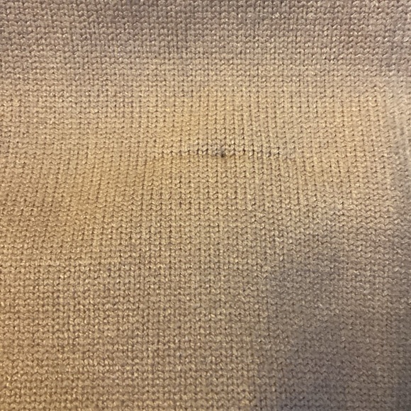 Sagi Dolls Lnit Popover Sweater Sz S Camel Tie - Picture 7 of 7